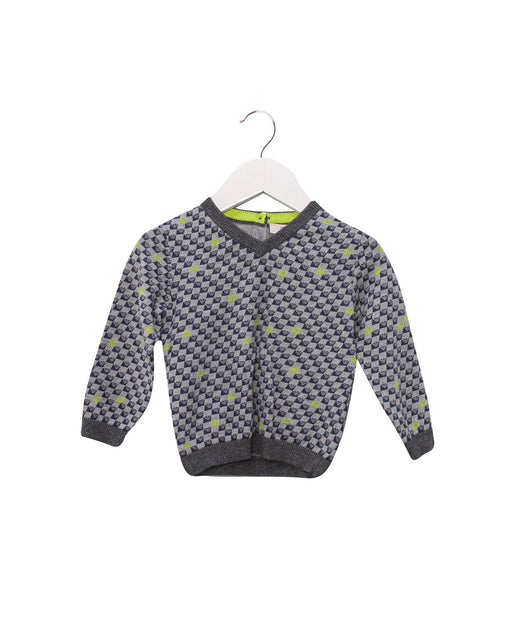 A Grey Knit Sweaters from Armani in size 6-12M for boy. (Front View)