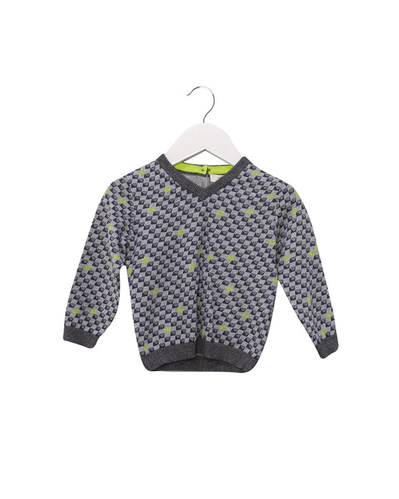 A Grey Knit Sweaters from Armani in size 6-12M for boy. (Front View)
