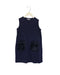 A Navy Sleeveless Dresses from Crewcuts in size 7Y for girl. (Front View)