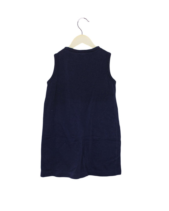 A Navy Sleeveless Dresses from Crewcuts in size 7Y for girl. (Back View)