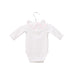 A White Long Sleeve Bodysuits from Jacadi in size 0-3M for girl. (Back View)