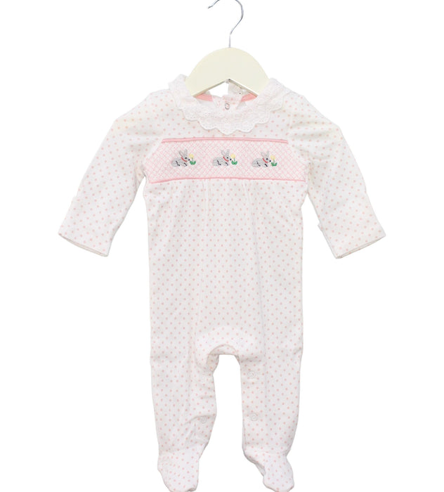 A White Long Sleeve Jumpsuits from Boden in size 0-3M for girl. (Front View)