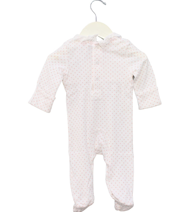 A White Long Sleeve Jumpsuits from Boden in size 0-3M for girl. (Back View)