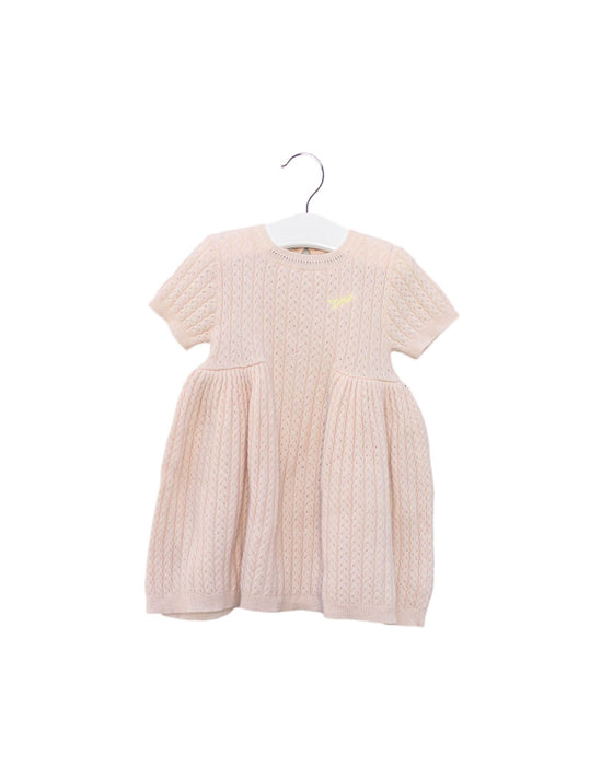 A Pink Sweater Dresses from Dior in size 6-12M for girl. (Front View)