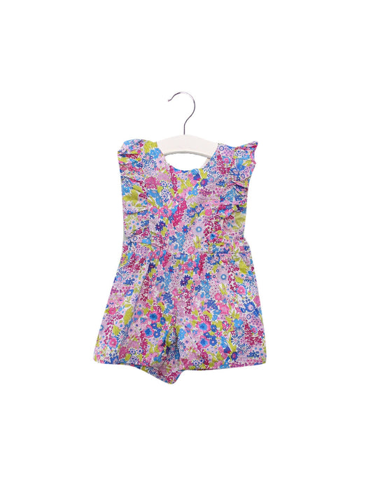 A Pink Sleeveless Rompers from Jacadi in size 3-6M for girl. (Front View)