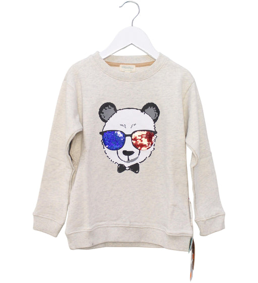 A Grey Crewneck Sweatshirts from Felix & Mina in size 4T for boy. (Front View)