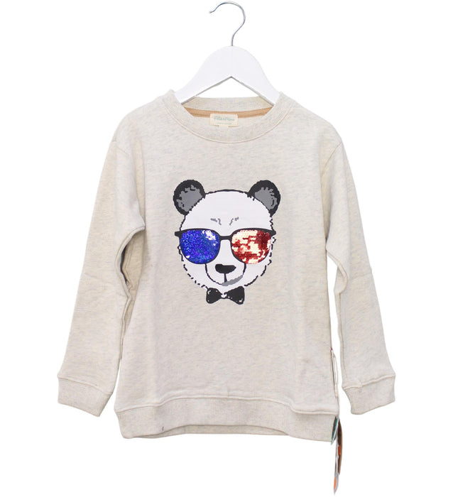 A Grey Crewneck Sweatshirts from Felix & Mina in size 4T for boy. (Front View)