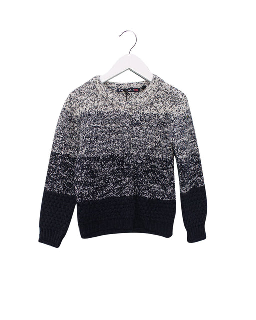 A Grey Cardigans from IKKS in size 4T for girl. (Front View)