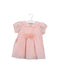 A Pink Short Sleeve Dresses from Chickeeduck in size 6-12M for girl. (Front View)