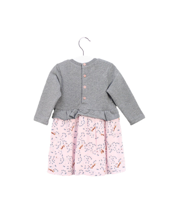 A Grey Long Sleeve Dresses from Carrément Beau in size 6-12M for girl. (Back View)