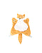 A Orange Safety Blankets from Kaloo in size Newborn for neutral. (Front View)