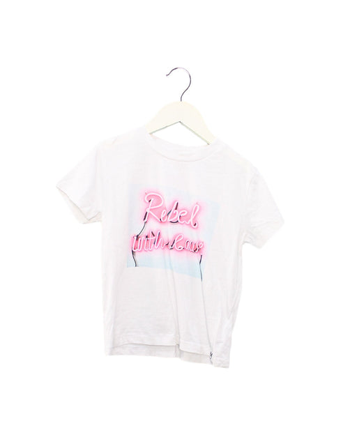 A White Short Sleeve T Shirts from Molo in size 3T for girl. (Front View)