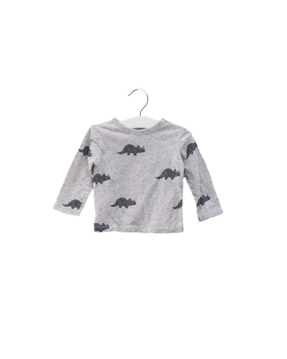 A Grey Long Sleeve Tops from Country Road in size 3-6M for girl. (Front View)