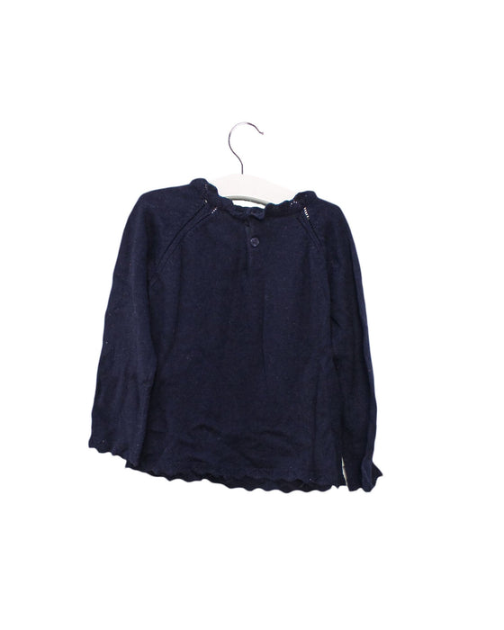 A Navy Knit Sweaters from Mayoral in size 18-24M for girl. (Back View)