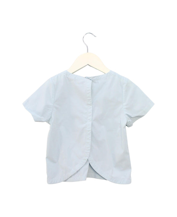 A Blue Short Sleeve Tops from Moody Tiger in size 2T for girl. (Back View)