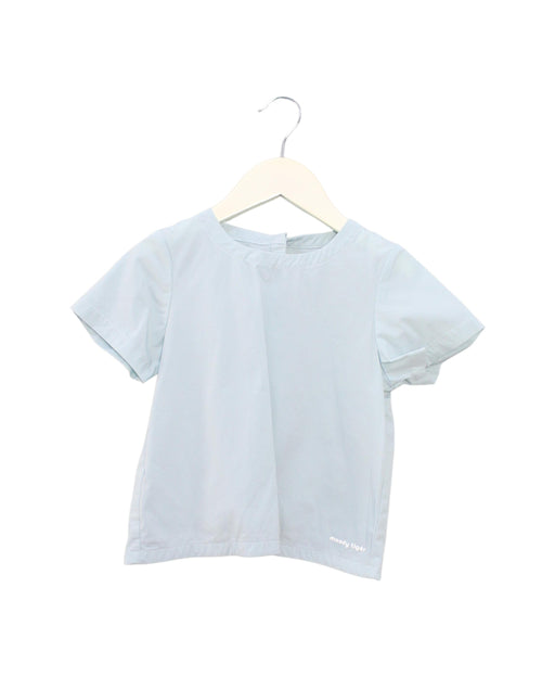 A Blue Short Sleeve Tops from Moody Tiger in size 2T for girl. (Front View)