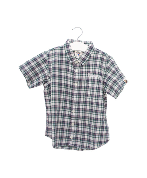 A Green Shirts from BAPE KIDS in size 4T for boy. (Front View)