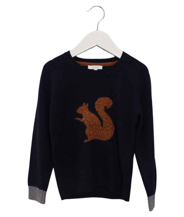 A Navy Knit Sweaters from Jacadi in size 4T for boy. (Front View)