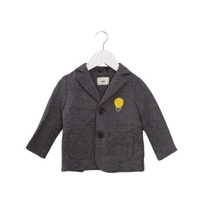 A Grey Blazers from Fendi in size 12-18M for boy. (Front View)