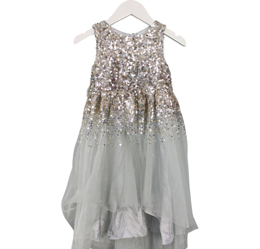 A Gold Sleeveless Dresses from Monsoon in size 5T for girl. (Front View)