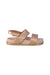 A Pink Sandals from Mini Melissa in size 3T for girl. (Back View)