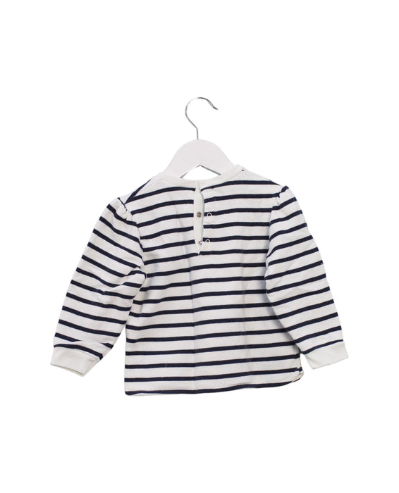 A White Long Sleeve Tops from Petit Bateau in size 2T for girl. (Back View)