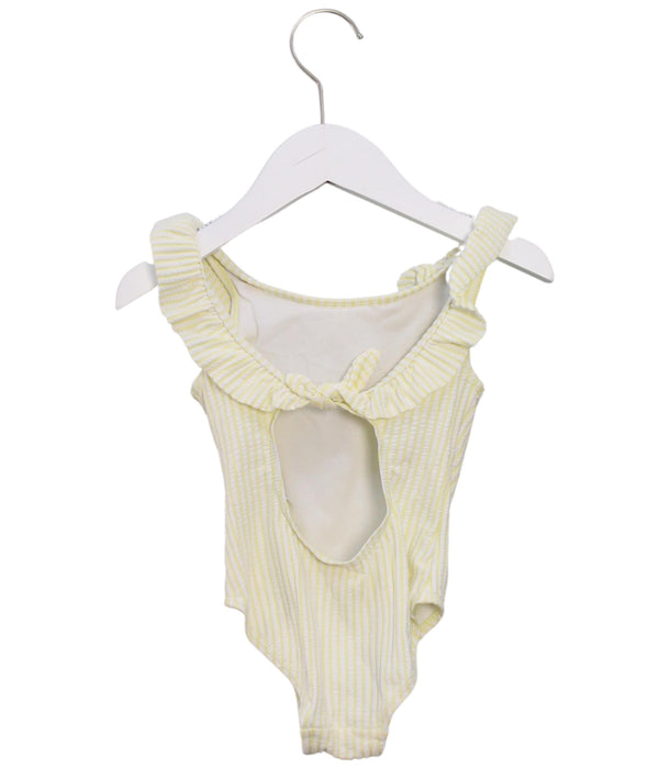 A Yellow Swimsuits from Seed in size 3T for girl. (Back View)