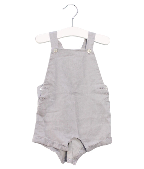 A Grey Overall Shorts from Jacadi in size 6-12M for boy. (Front View)