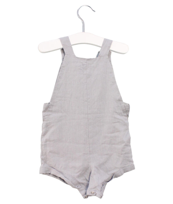 A Grey Overall Shorts from Jacadi in size 6-12M for boy. (Back View)