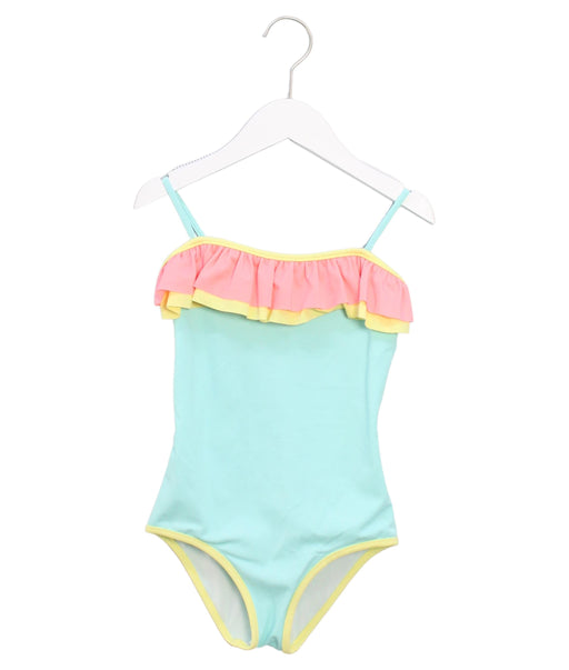 A Teal Swimsuits from Sunuva in size 7Y for girl. (Front View)