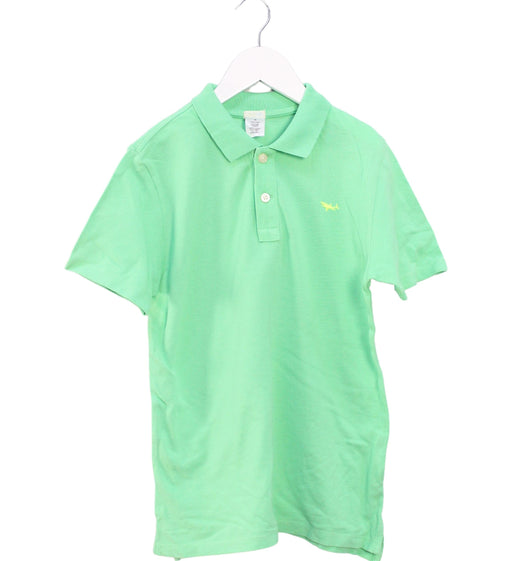 A Green Short Sleeve Polos from Crewcuts in size 10Y for boy. (Front View)