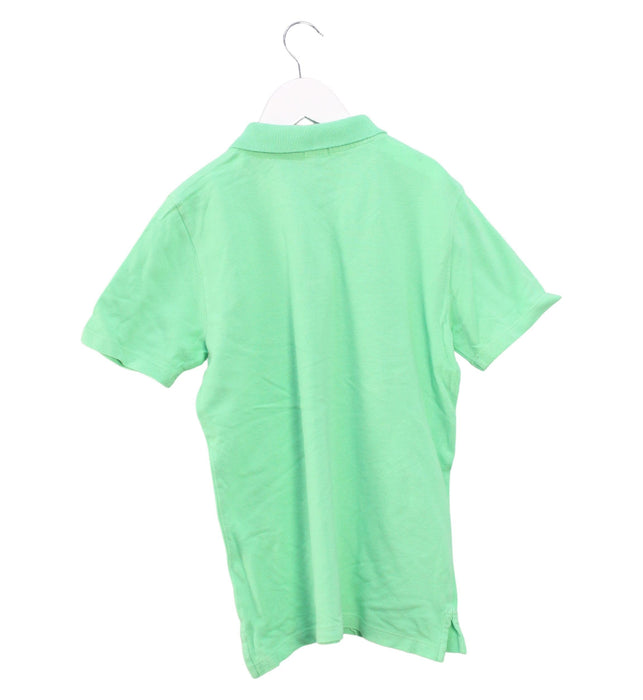 A Green Short Sleeve Polos from Crewcuts in size 10Y for boy. (Back View)