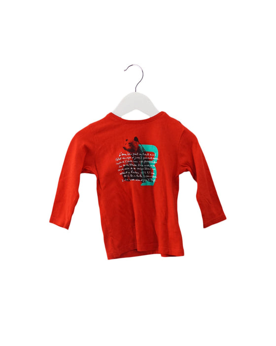 A Red Long Sleeve Tops from Bonpoint in size 6-12M for boy. (Front View)