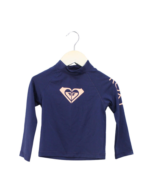 A Navy Rash Guards from Roxy in size 2T for girl. (Front View)