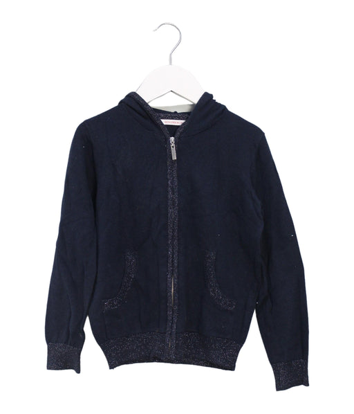 A Navy Lightweight Jackets from Monoprix in size 6T for girl. (Front View)