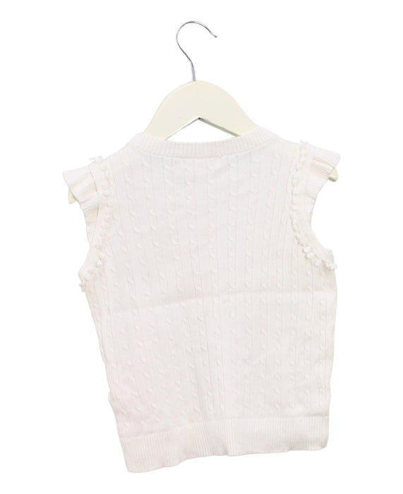 A White Sweater Vests from Nicholas & Bears in size 4T for girl. (Back View)