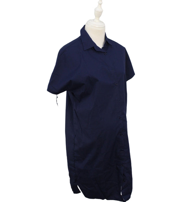 A Navy Short Sleeve Dresses from Mayarya in size XS for maternity. (Front View)