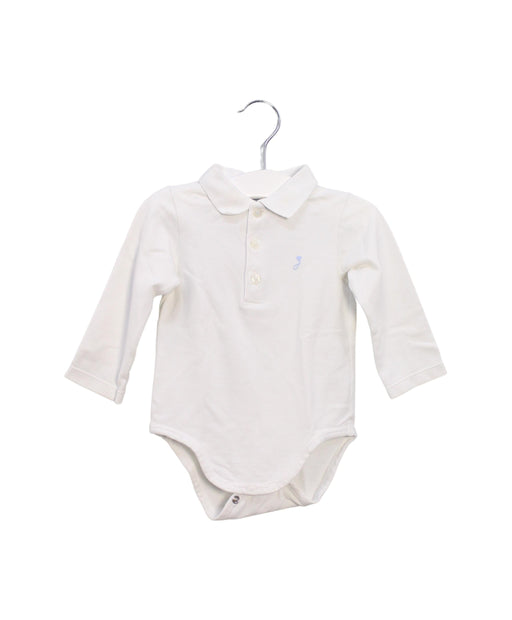 A White Bodysuits from Jacadi in size 6-12M for boy. (Front View)