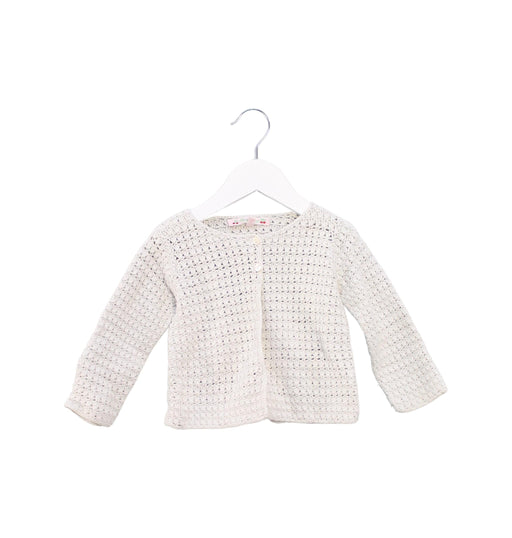 A White Cardigans from Bonpoint in size 12-18M for girl. (Front View)