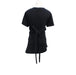 A Black Short Sleeve Tops from Seraphine in size L for maternity. (Back View)