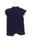 A Navy Short Sleeve Rompers from Jacadi in size 12-18M for boy. (Back View)