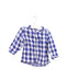 A Blue Long Sleeve Shirts from Petit Bateau in size 12-18M for boy. (Front View)