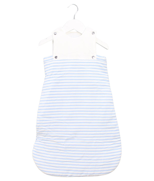 A Blue Sleepsacs from Jacadi in size 0-3M for boy. (Front View)