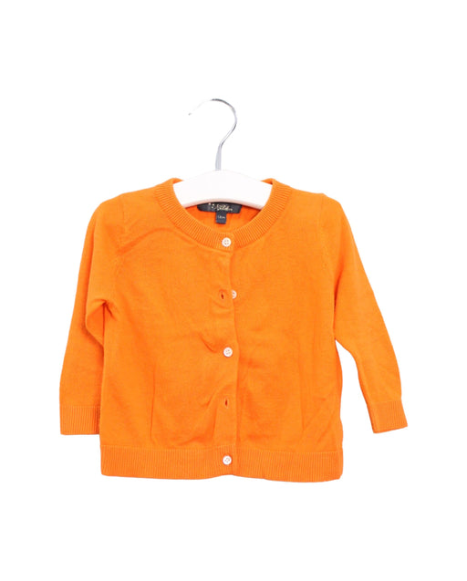 A Orange Cardigans from Velveteen in size 12-18M for girl. (Front View)