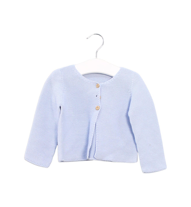 A Blue Cardigans from Babidu in size 18-24M for boy. (Front View)