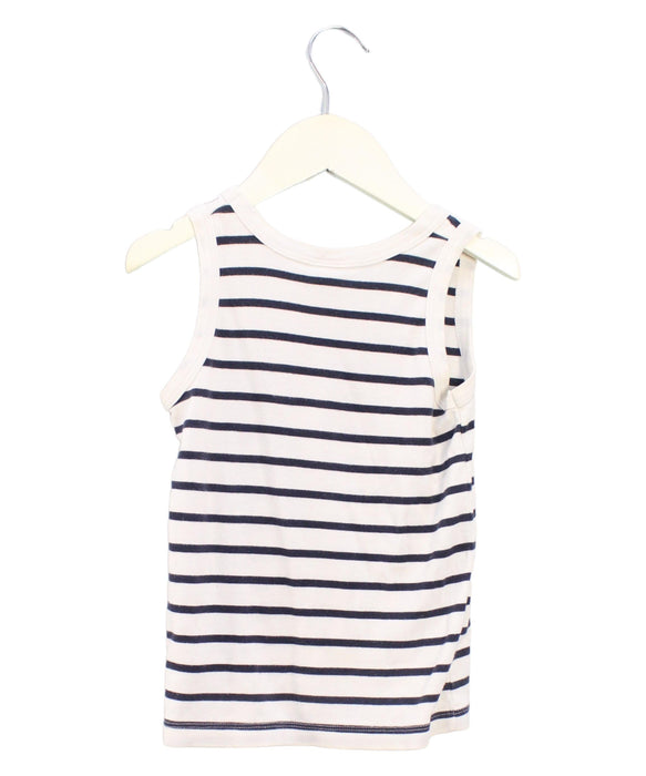 A White Sleeveless Tops from Petit Bateau in size 5T for boy. (Back View)