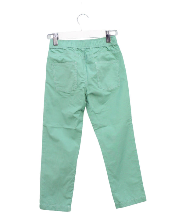 A Green Casual Pants from Petit Bateau in size 6T for boy. (Back View)