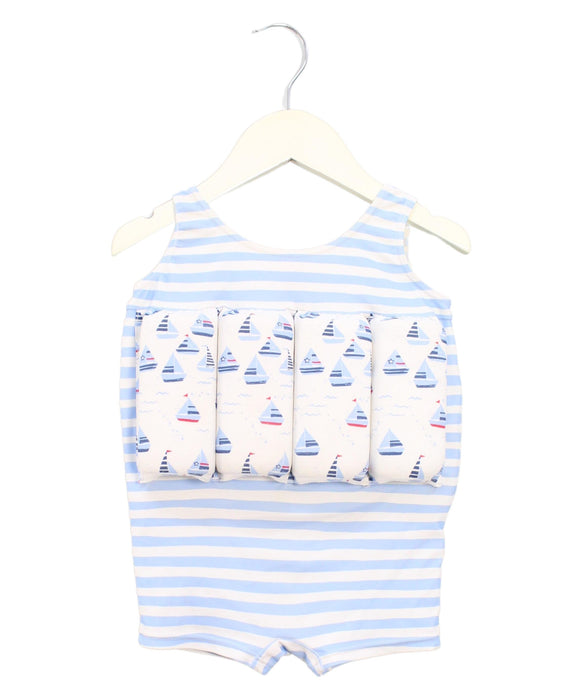 A Blue Floatsuits from Sunuva in size 2T for girl. (Front View)