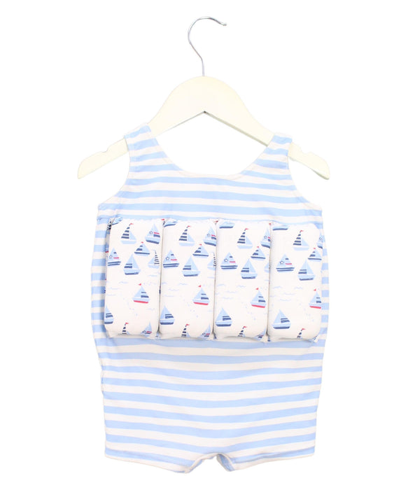 A Blue Floatsuits from Sunuva in size 2T for girl. (Back View)