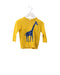 A Yellow Sweatshirts from Seed in size 3-6M for boy. (Front View)